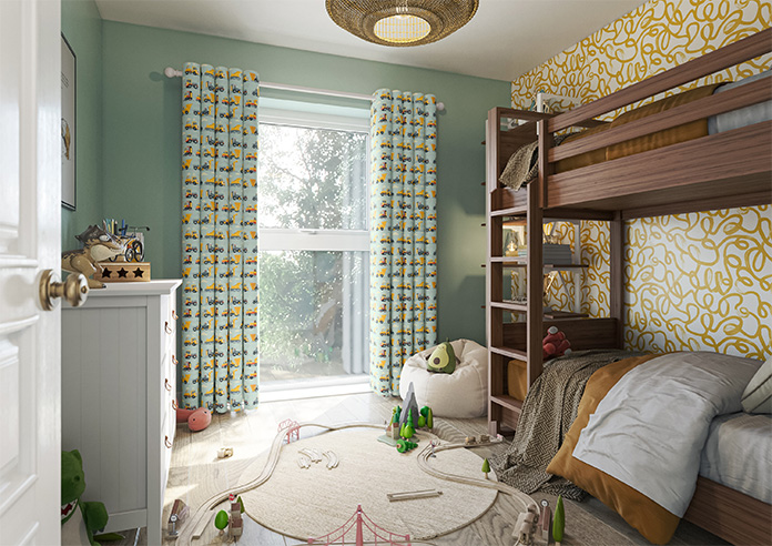 Construction Crew, Cement Grey - Made to Measure Curtains - Image 7